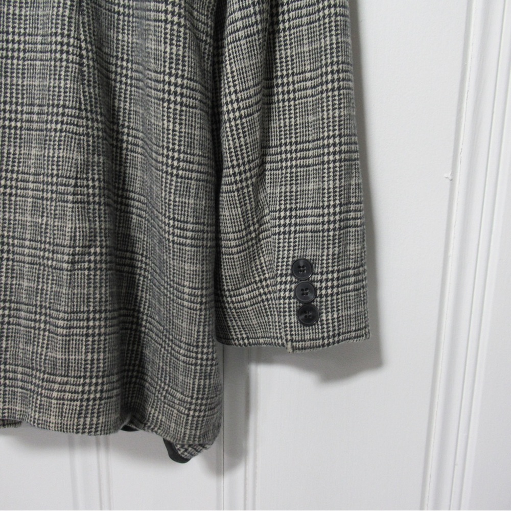 Pendleton Gray Houndstooth Double-Breasted Blazer… - image 5